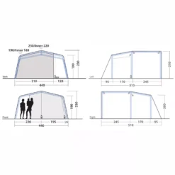 Aufblasbares Campingzelt Outwell Virginia 5 Air TC 10 Aufblasbares Campingzelt Outwell Virginia 5 Air TC -Camping Lieferungen skizze2 outwell virginia 5 air tc polycotton campingzelt familienzelt fuenf personen 1000 2 27572