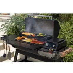 Pellet-Smoker Traeger Ironwood XL International + Pelletsensor -Camping Lieferungen smart combustion technologie holzpelletgrill traeger ironwood xl international 1000 13 24772