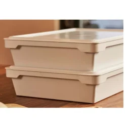 Ooni Pizzateigboxen -Camping Lieferungen stapelbare platzsparende weisse teigboxen mit deckel ooni zubehoer 1000 4 25111