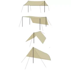 Grosses Sonnensegel Brunner Sunny UV Tarp, 3 X 4 M -Camping Lieferungen tarp sonnensegel strand campingplatz brunner sunny uv 2 9557