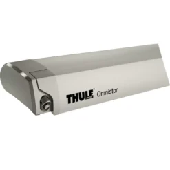 Motorisierte Dachmarkise Thule Omnistor 9200, Tuch: Mystic-grau, Gehäusefarbe: Creme-weiss