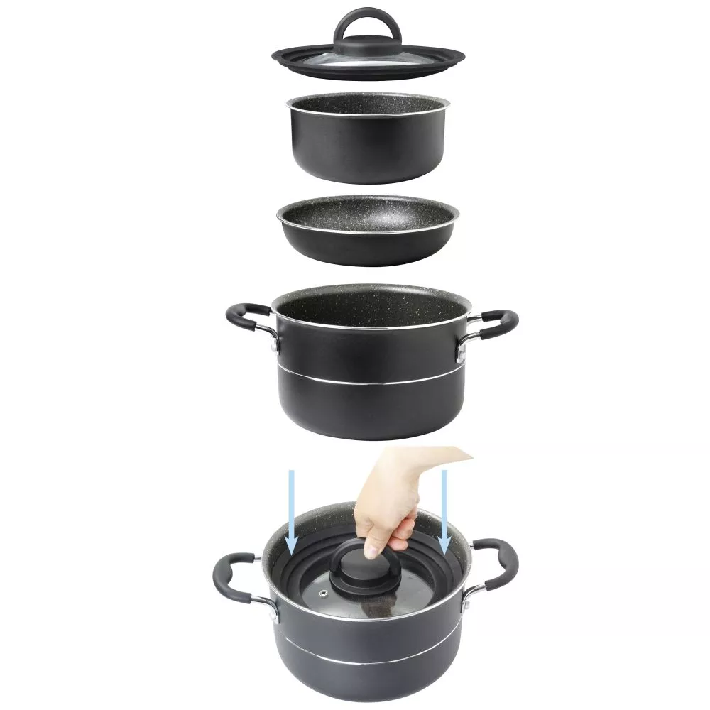 Camping-Kochgeschirr-Set Brunner Pirate NG 7+1 Ø 22 2 Camping-Kochgeschirr-Set Brunner Pirate NG 7+1 Ø 22 – Bild 2