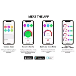 Kabelloses Grillthermometer Traeger Meater Plus -Camping Lieferungen traeger meater plus grill thermometer app bedienung 1000 3 24482