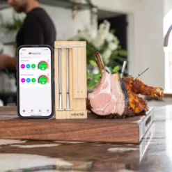 Kabelloses Grillthermometer Traeger MEATER Pro Duo Fleischthermometer -Camping Lieferungen traeger meater pro duo fleischthermometer wlan smart temp technologie fuenf sensoren 1000 5 28306
