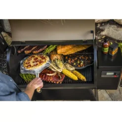 Pelletgrill Traeger PRO D2 780, Schwarz -Camping Lieferungen traeger pelletgrill pro d2 780 schwarzer holzpelletgrill smoker 1000 8 20808