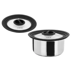 Camping-Kochgeschirr Brunner Academy Vacum 5+1 Ø 22 -Camping Lieferungen vacublock system deckel brunner academy vacum ng 7 camping kochgeschirr toepfe pfannen stapelbares geschirr 1000 4 26123