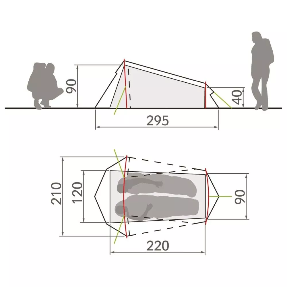Trekkingzelt VAUDE Arco 1-2P 2 Trekkingzelt VAUDE Arco 1-2P – Bild 2