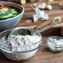 Big Green Egg 4er Set Messbecher Aus Edelstahl -Camping Lieferungen vier unterschiedliche mess cups edelstahl messbecher bge zubehoer richtiges mengenverhaeltnisse 1000 2 26455