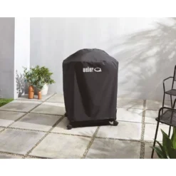 Grillabdeckung, Schutzhaube Weber Premium Abdeckhaube Für Q 3200N+ Mit Rollwagen -Camping Lieferungen weber premium abdeckhaube q 3200n plus mit rollwagen schwarzes polyester grillzubehoer 1000 4 28120