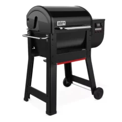 Pelletgrill Weber Smoque Holzpelletsmoker -Camping Lieferungen weber smoque holzpelletgrill schwarzer smoker lcd kontrollpanel grillgut temperaturfuehler 3 20597