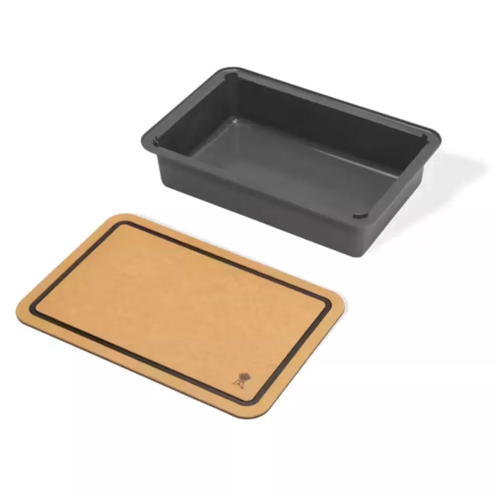 Weber Works Aufbewahrungsbox Mit Schneidebrett-Deckel 1 Weber Works Aufbewahrungsbox Mit Schneidebrett-Deckel