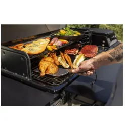 Pellet-Smoker Traeger Ironwood XL International + Pelletsensor -Camping Lieferungen wifire technologie pop and lock zubehoerschiene holzpelletgrill black traeger ironwood xl international 1000 15 24772