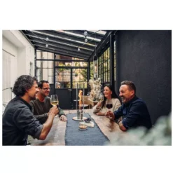 Höfats SPIN 1200 Tischfeuer, Grau -Camping Lieferungen windlicht hoefats spin 1200 grau indoor outdoor tischfeuer dekoration 1000 3 25743